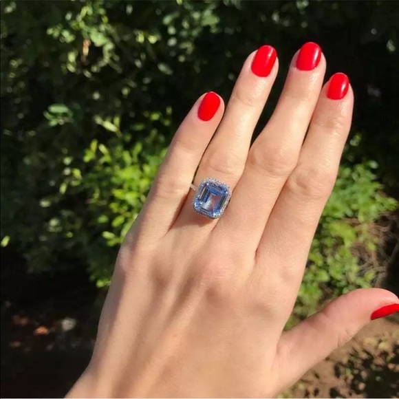 Jewelry - Blue engagement bridal sapphire ring